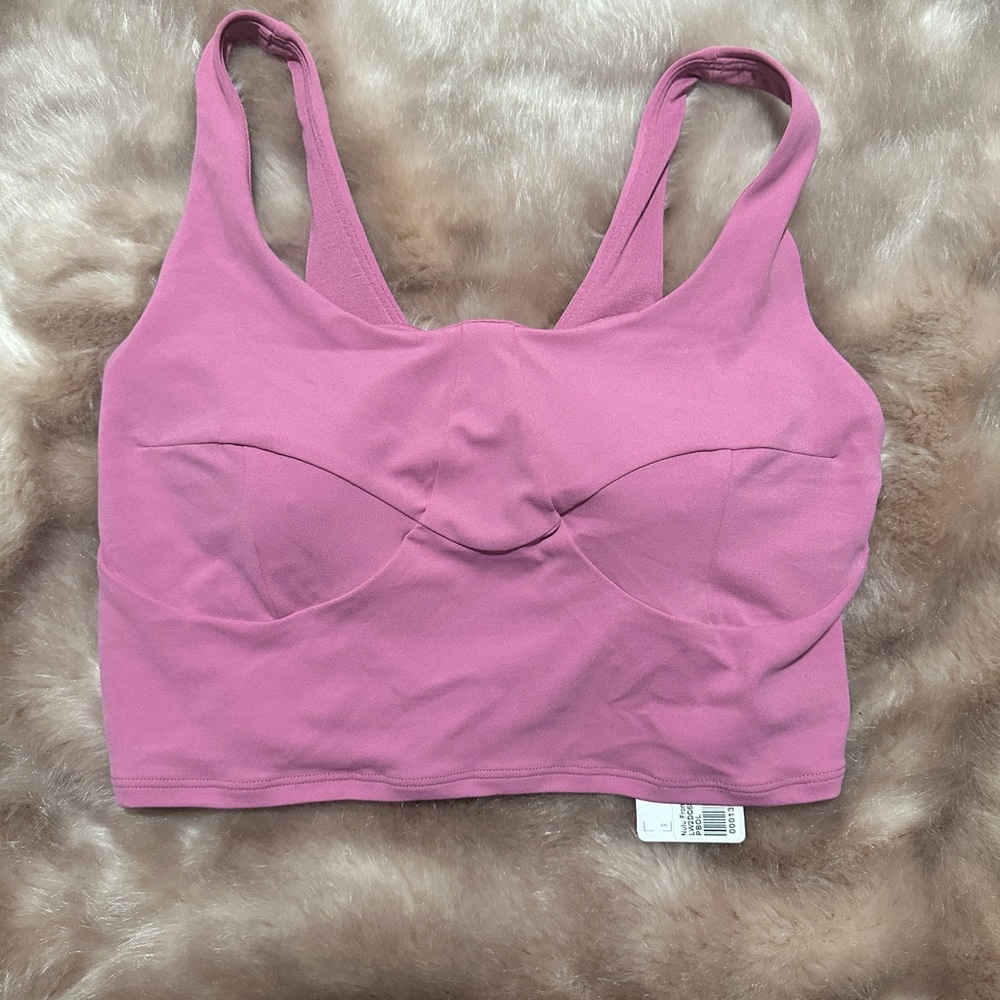 NWT Lululemon cropped tank top with attached bra
